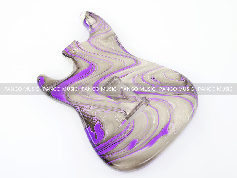 One-of-a-Kind Hand-Swirled ST Style Electric Guitar Body (HST-019)