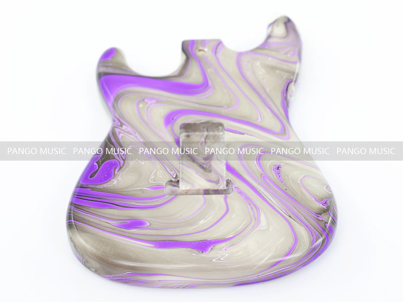 One-of-a-Kind Hand-Swirled ST Style Electric Guitar Body (HST-019)