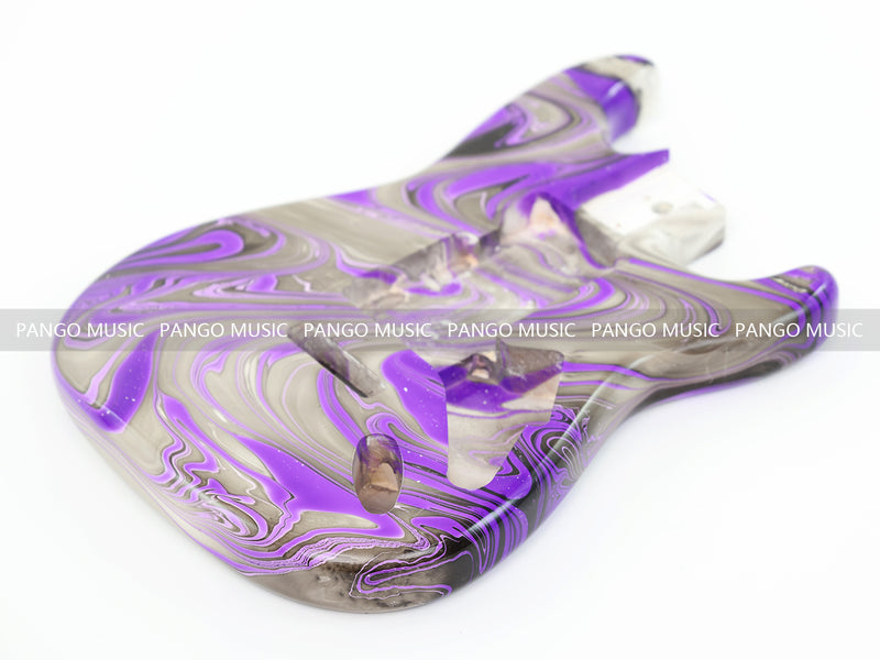 One-of-a-Kind Hand-Swirled ST Style Electric Guitar Body (HST-019)