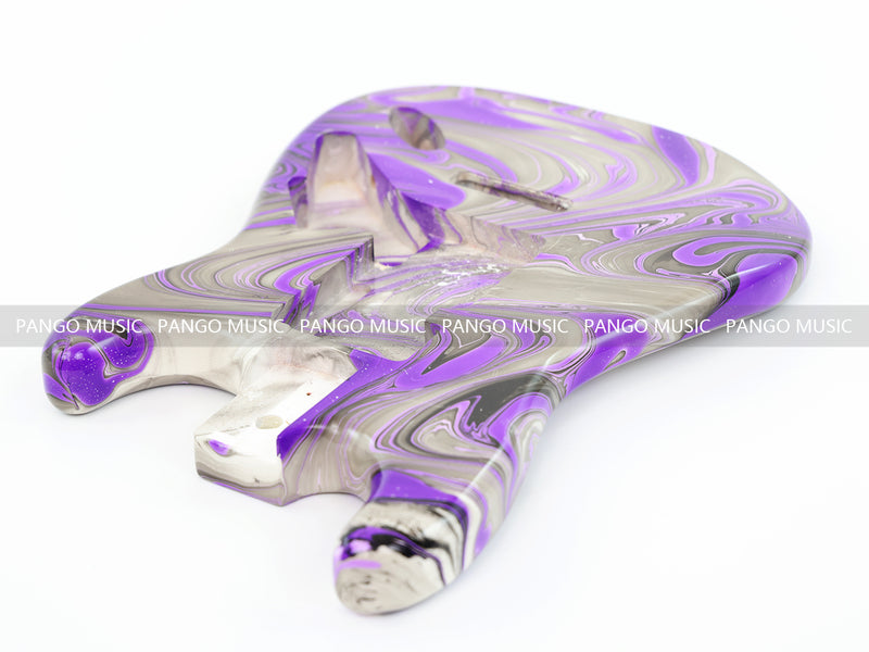 One-of-a-Kind Hand-Swirled ST Style Electric Guitar Body (HST-019)