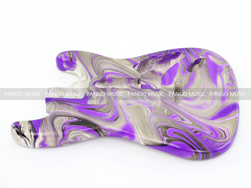 One-of-a-Kind Hand-Swirled ST Style Electric Guitar Body (HST-019)