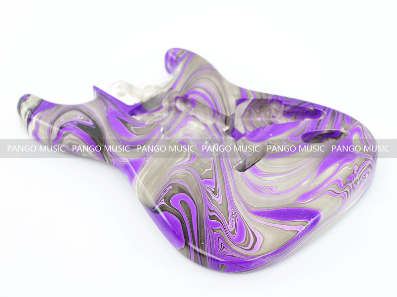 One-of-a-Kind Hand-Swirled ST Style Electric Guitar Body (HST-019)