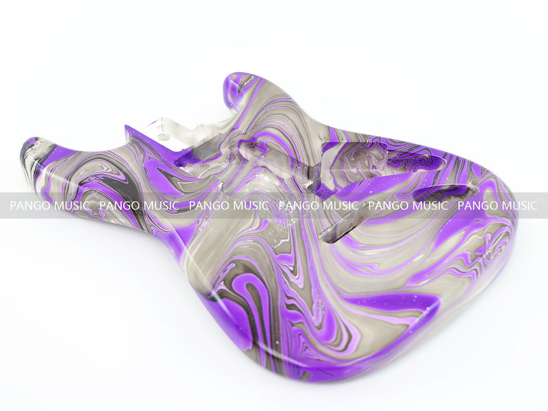 One-of-a-Kind Hand-Swirled ST Style Electric Guitar Body (HST-019)