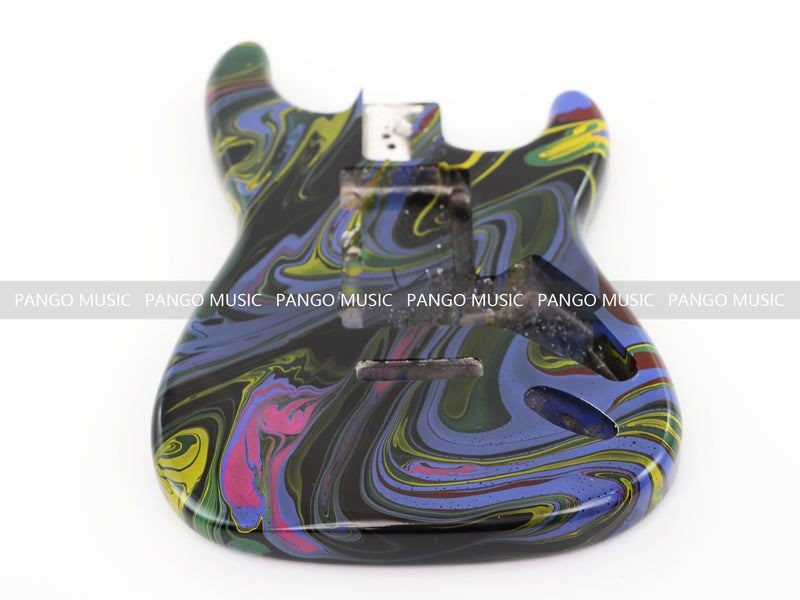 One-of-a-Kind Hand-Swirled ST Style Electric Guitar Body (HST-020)