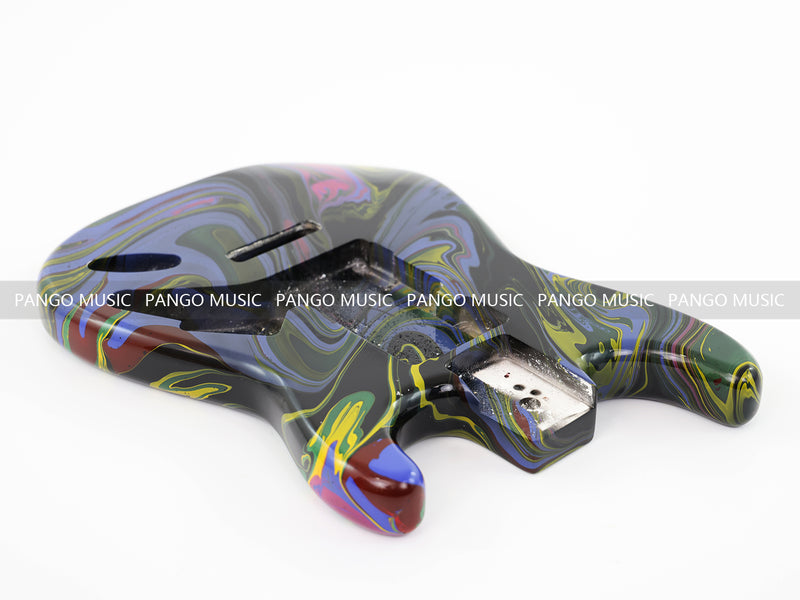 One-of-a-Kind Hand-Swirled ST Style Electric Guitar Body (HST-020)