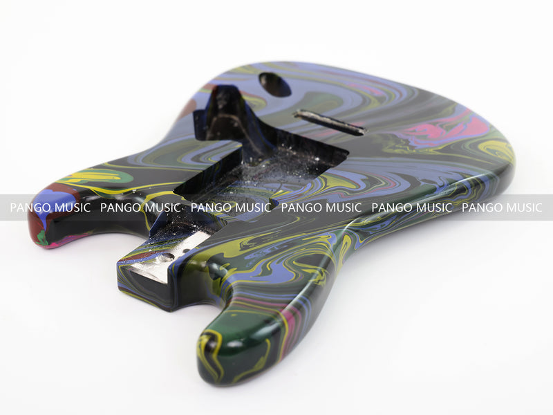 One-of-a-Kind Hand-Swirled ST Style Electric Guitar Body (HST-020)