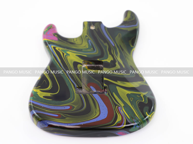One-of-a-Kind Hand-Swirled ST Style Electric Guitar Body (HST-020)