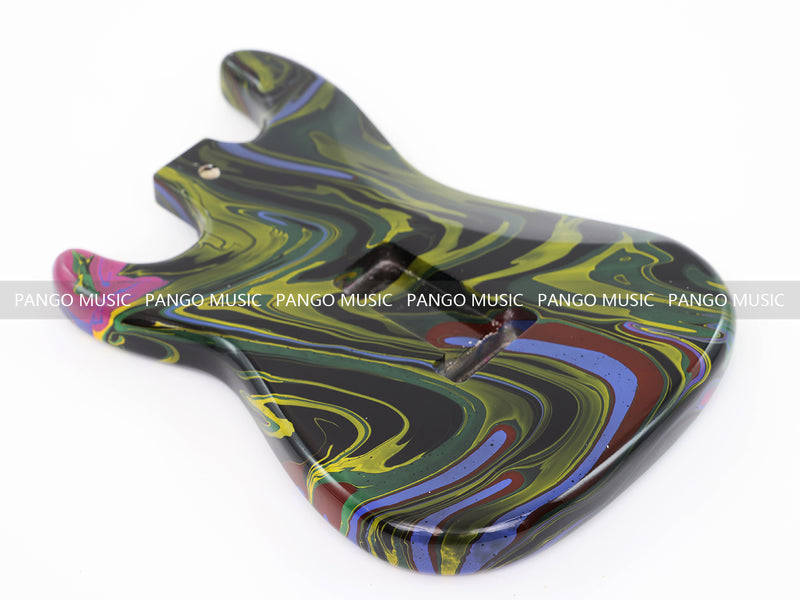 One-of-a-Kind Hand-Swirled ST Style Electric Guitar Body (HST-020)
