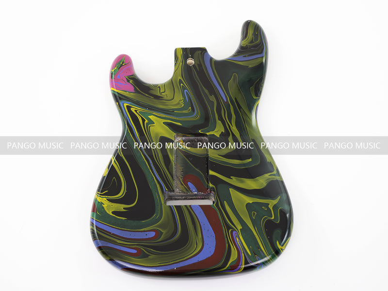 One-of-a-Kind Hand-Swirled ST Style Electric Guitar Body (HST-020)