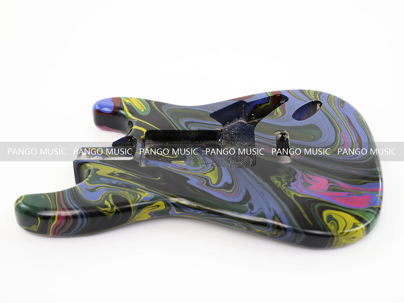 One-of-a-Kind Hand-Swirled ST Style Electric Guitar Body (HST-020)