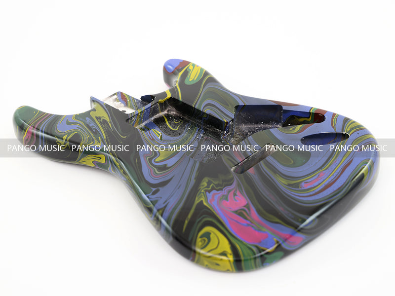 One-of-a-Kind Hand-Swirled ST Style Electric Guitar Body (HST-020)
