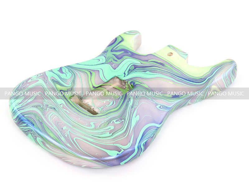 One-of-a-Kind ST-Style Hand-Swirled Electric Guitar Body with Gloss Finish (HST-025)