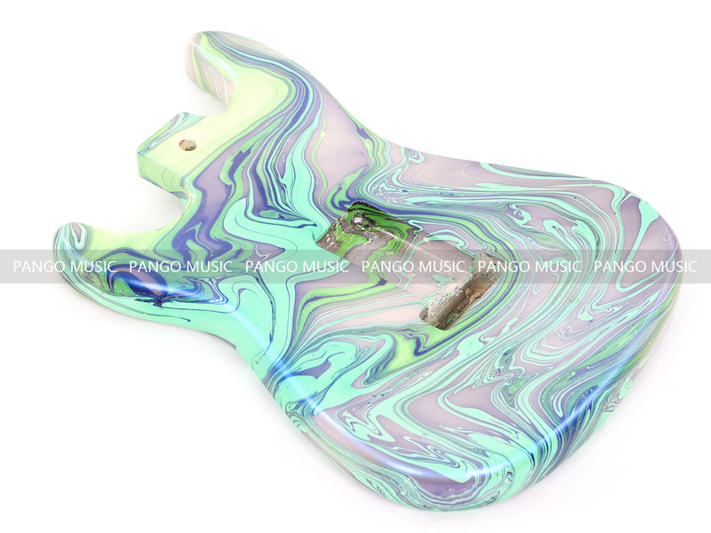 One-of-a-Kind ST-Style Hand-Swirled Electric Guitar Body with Gloss Finish (HST-025)