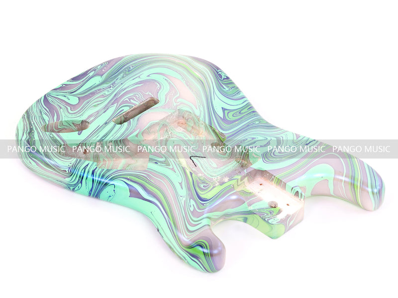 One-of-a-Kind ST-Style Hand-Swirled Electric Guitar Body with Gloss Finish (HST-025)