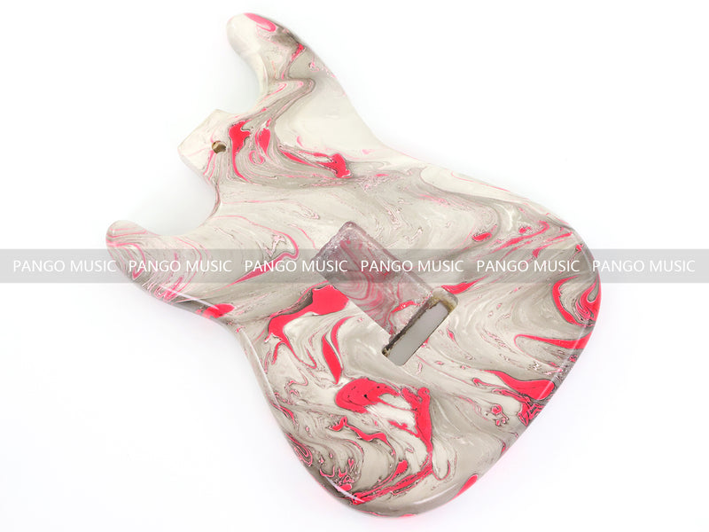 One-of-a-Kind ST-Style Hand-Swirled Electric Guitar Body with Gloss Finish (HST-026)