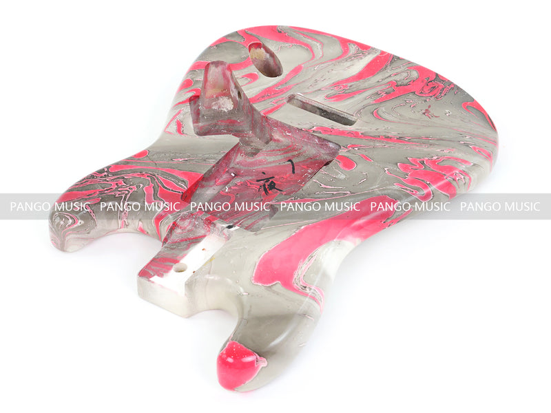One-of-a-Kind ST-Style Hand-Swirled Electric Guitar Body with Gloss Finish (HST-026)