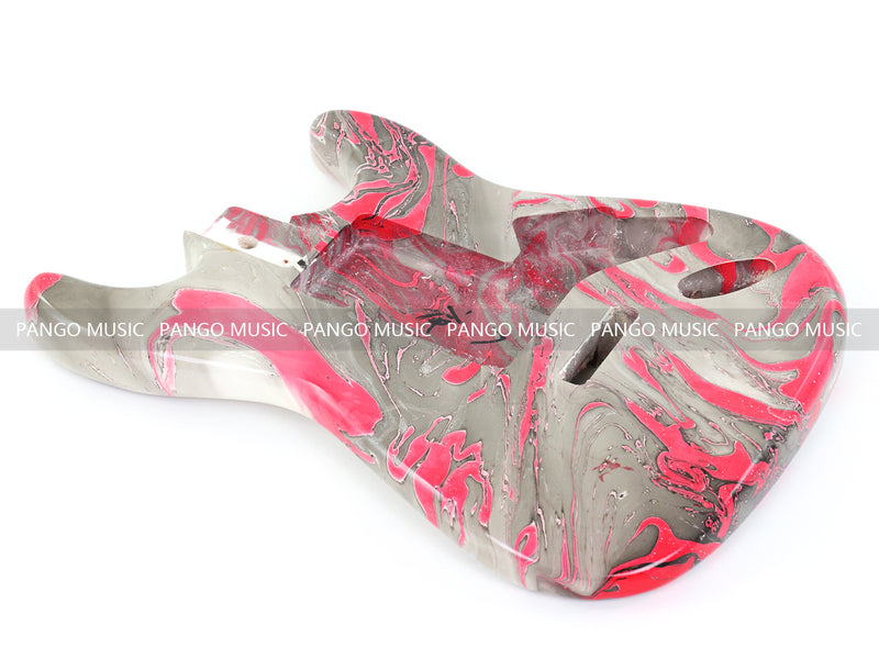 One-of-a-Kind ST-Style Hand-Swirled Electric Guitar Body with Gloss Finish (HST-026)