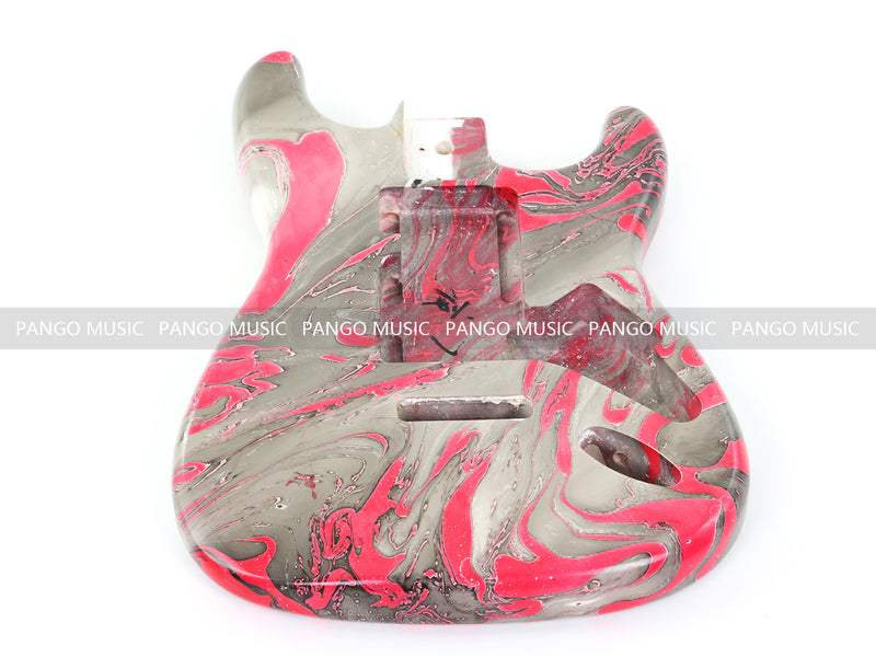 One-of-a-Kind ST-Style Hand-Swirled Electric Guitar Body with Gloss Finish (HST-026)