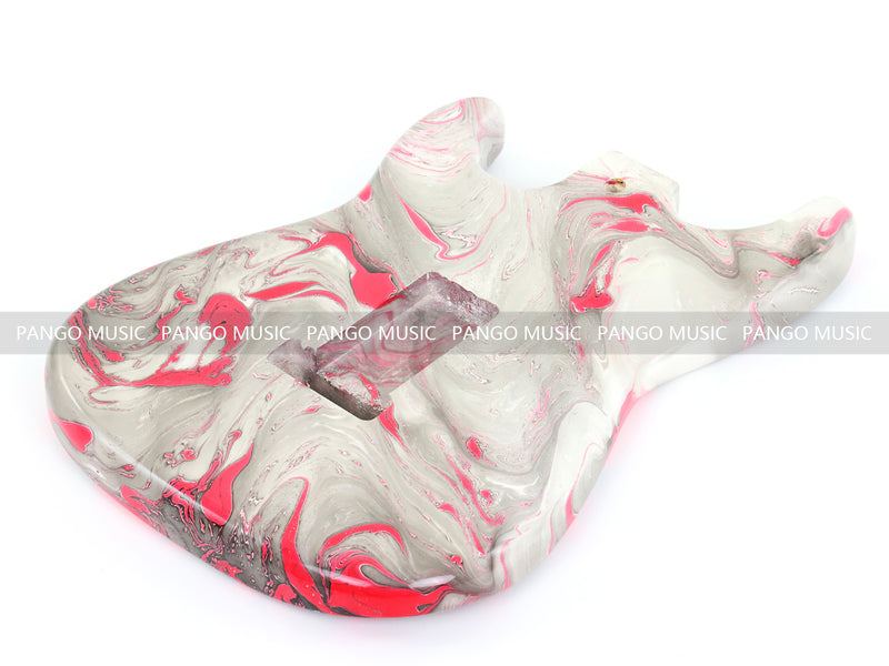 One-of-a-Kind ST-Style Hand-Swirled Electric Guitar Body with Gloss Finish (HST-026)