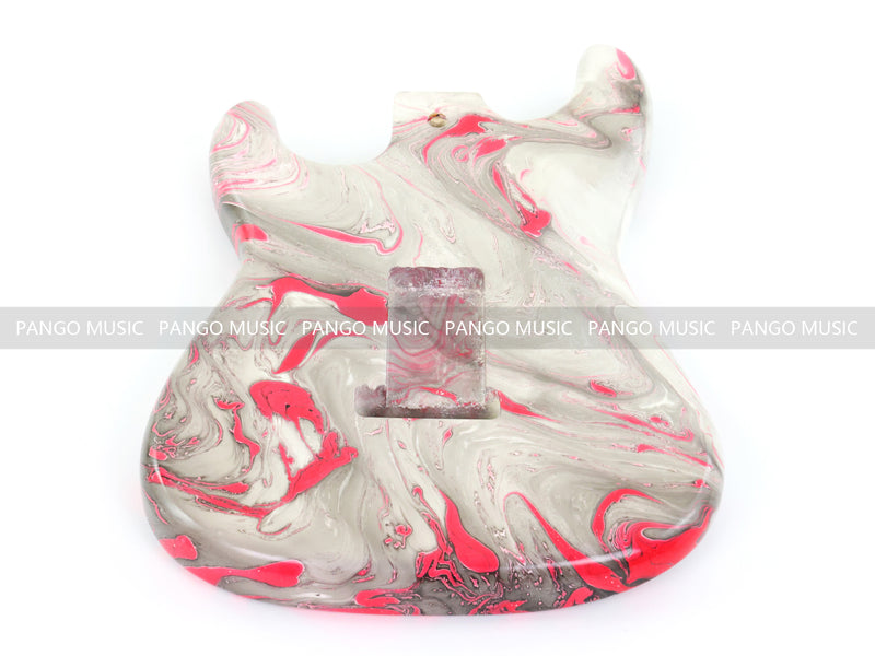 One-of-a-Kind ST-Style Hand-Swirled Electric Guitar Body with Gloss Finish (HST-026)