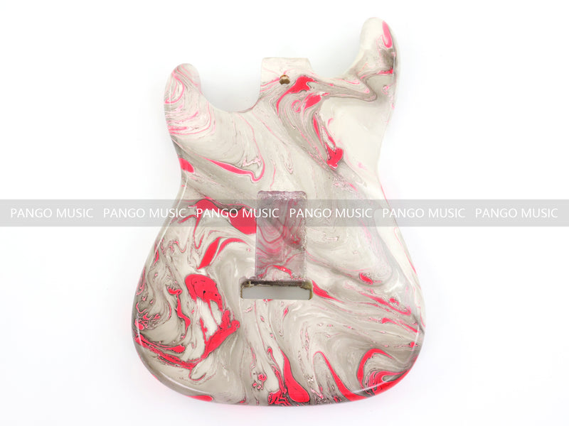 One-of-a-Kind ST-Style Hand-Swirled Electric Guitar Body with Gloss Finish (HST-026)