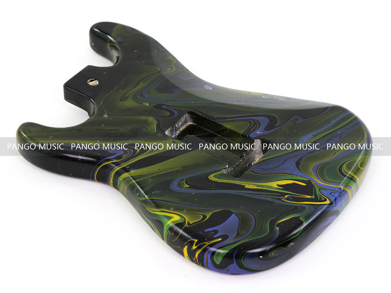 One-of-a-Kind ST-Style Hand-Swirled Electric Guitar Body with Gloss Finish (HST-028)