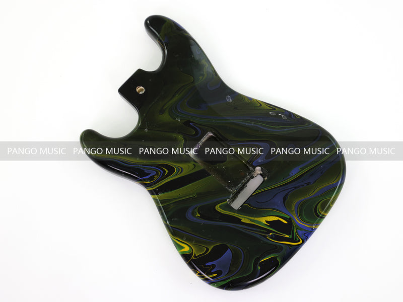 One-of-a-Kind ST-Style Hand-Swirled Electric Guitar Body with Gloss Finish (HST-028)