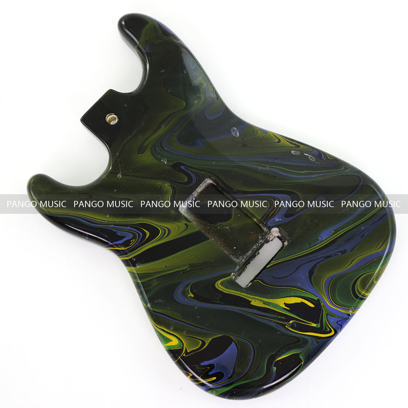 One-of-a-Kind ST-Style Hand-Swirled Electric Guitar Body with Gloss Finish (HST-028)