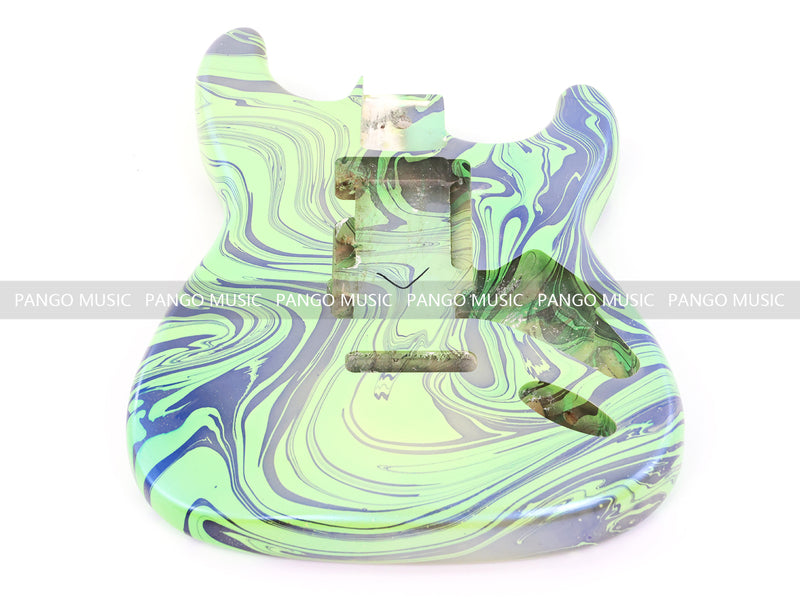 One-of-a-Kind ST-Style Hand-Swirled Electric Guitar Body with Gloss Finish (HST-029)