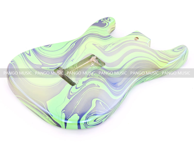 One-of-a-Kind ST-Style Hand-Swirled Electric Guitar Body with Gloss Finish (HST-029)