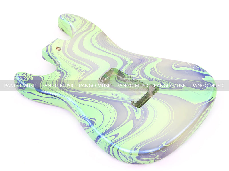 One-of-a-Kind ST-Style Hand-Swirled Electric Guitar Body with Gloss Finish (HST-029)