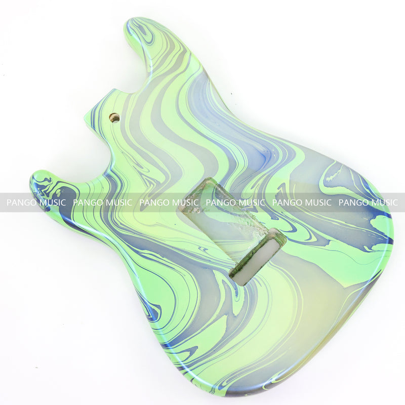One-of-a-Kind ST-Style Hand-Swirled Electric Guitar Body with Gloss Finish (HST-029)