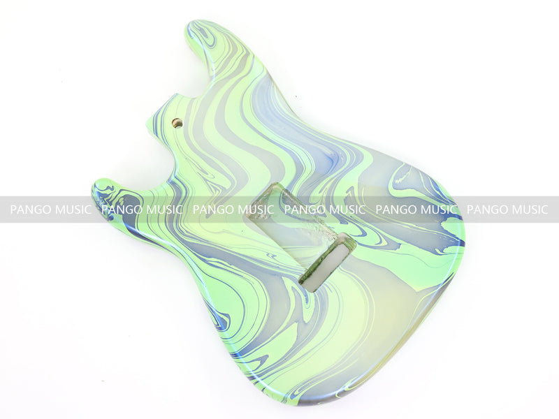 One-of-a-Kind ST-Style Hand-Swirled Electric Guitar Body with Gloss Finish (HST-029)