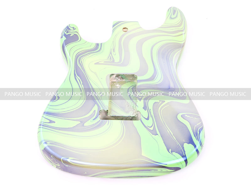 One-of-a-Kind ST-Style Hand-Swirled Electric Guitar Body with Gloss Finish (HST-029)