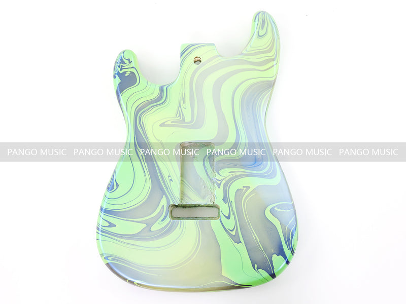 One-of-a-Kind ST-Style Hand-Swirled Electric Guitar Body with Gloss Finish (HST-029)