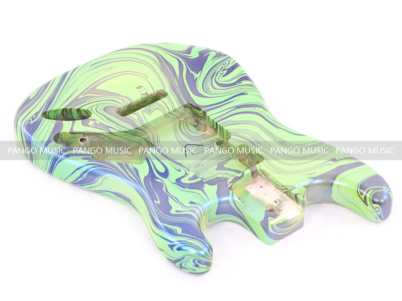 One-of-a-Kind ST-Style Hand-Swirled Electric Guitar Body with Gloss Finish (HST-029)