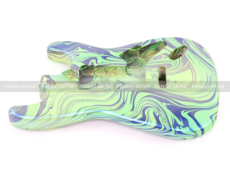 One-of-a-Kind ST-Style Hand-Swirled Electric Guitar Body with Gloss Finish (HST-029)