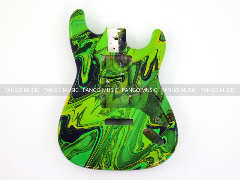 One-of-a-Kind ST-Style Hand-Swirled Pre-Finished Electric Guitar Body (HST-022)