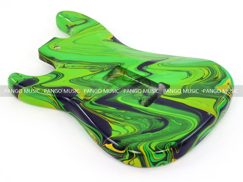 One-of-a-Kind ST-Style Hand-Swirled Pre-Finished Electric Guitar Body (HST-022)