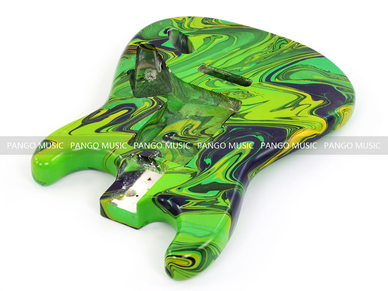 One-of-a-Kind ST-Style Hand-Swirled Pre-Finished Electric Guitar Body (HST-022)