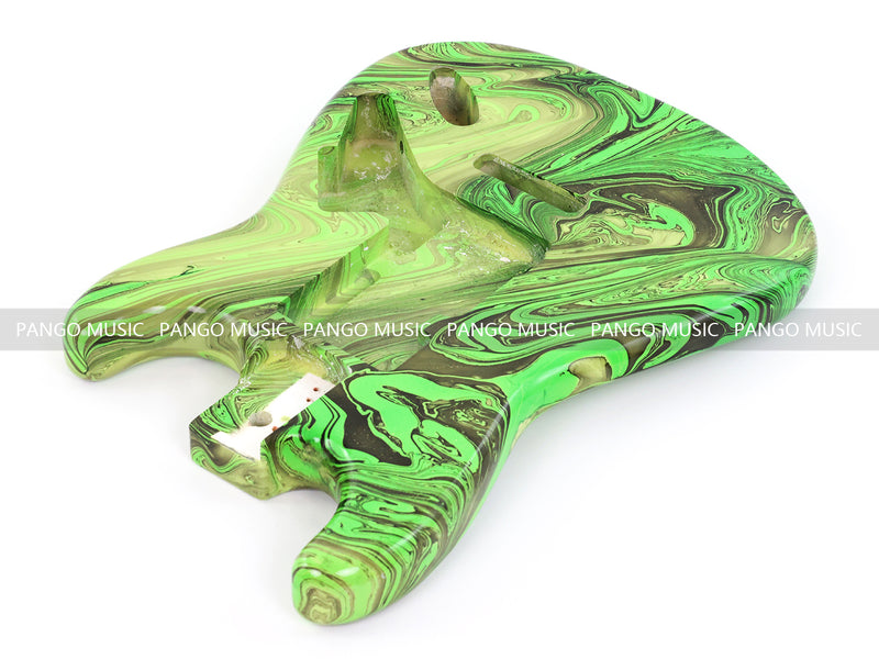 One-of-a-Kind ST-Style Hand-Swirled Pre-Finished Electric Guitar Body (HST-023)
