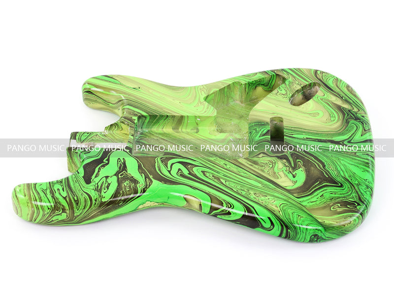 One-of-a-Kind ST-Style Hand-Swirled Pre-Finished Electric Guitar Body (HST-023)