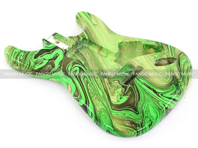 One-of-a-Kind ST-Style Hand-Swirled Pre-Finished Electric Guitar Body (HST-023)