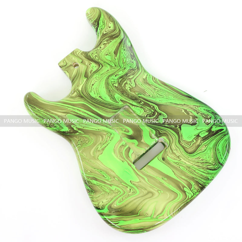 One-of-a-Kind ST-Style Hand-Swirled Pre-Finished Electric Guitar Body (HST-023)