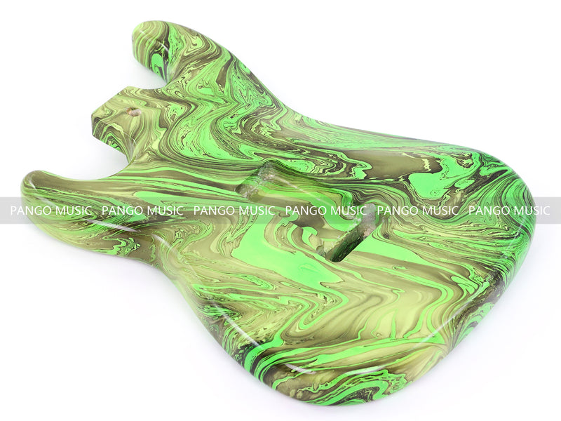 One-of-a-Kind ST-Style Hand-Swirled Pre-Finished Electric Guitar Body (HST-023)