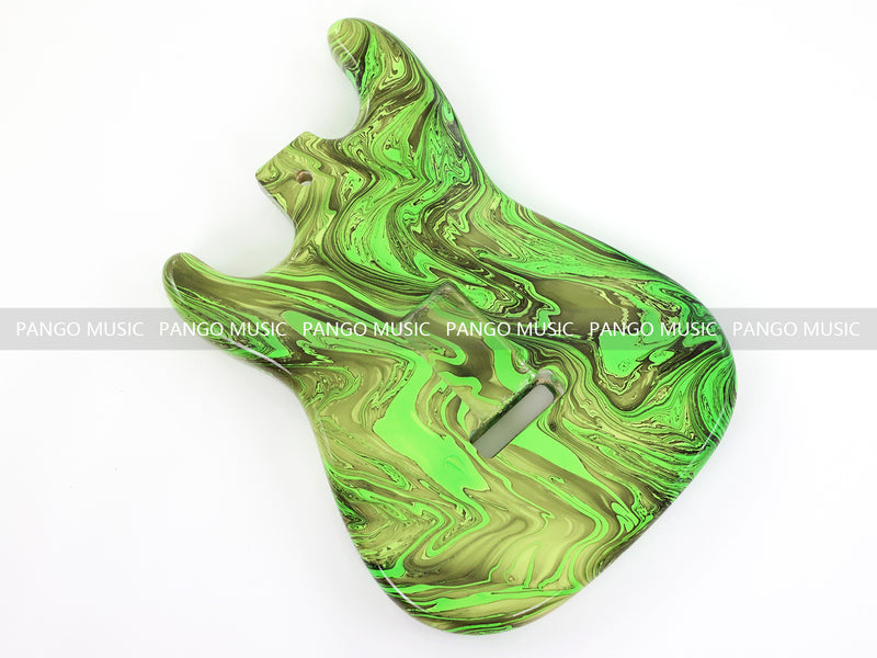 One-of-a-Kind ST-Style Hand-Swirled Pre-Finished Electric Guitar Body (HST-023)