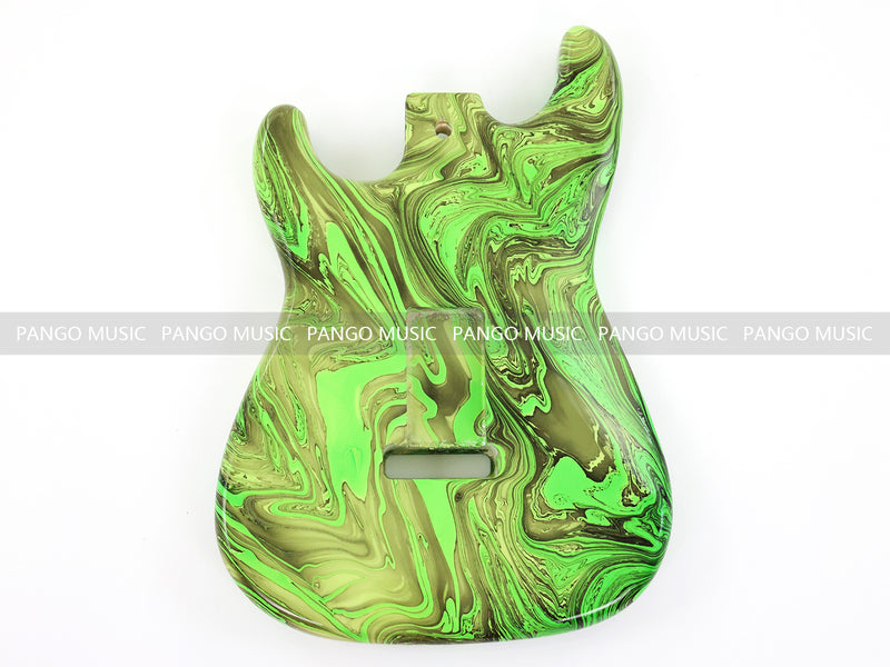One-of-a-Kind ST-Style Hand-Swirled Pre-Finished Electric Guitar Body (HST-023)