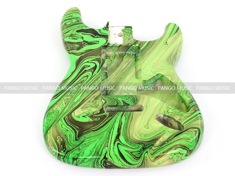 One-of-a-Kind ST-Style Hand-Swirled Pre-Finished Electric Guitar Body (HST-023)