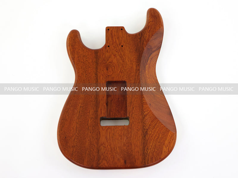 One-of-a-Kind ST Thinline Style Electric Guitar Body with F-hole, Burl Wood & Epoxy Resin Top (SRB-005)