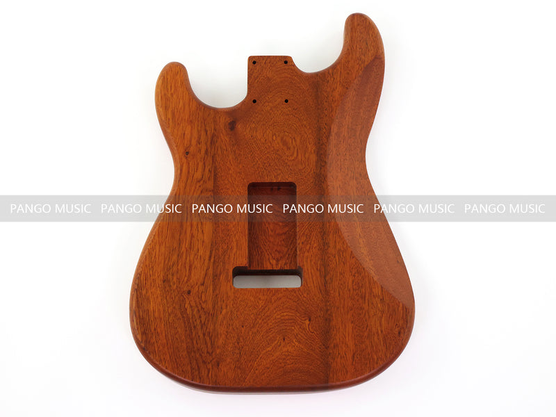 One-of-a-Kind ST Thinline Style Electric Guitar Body with F-hole, Burl Wood & Epoxy Resin Top (SRB-016)